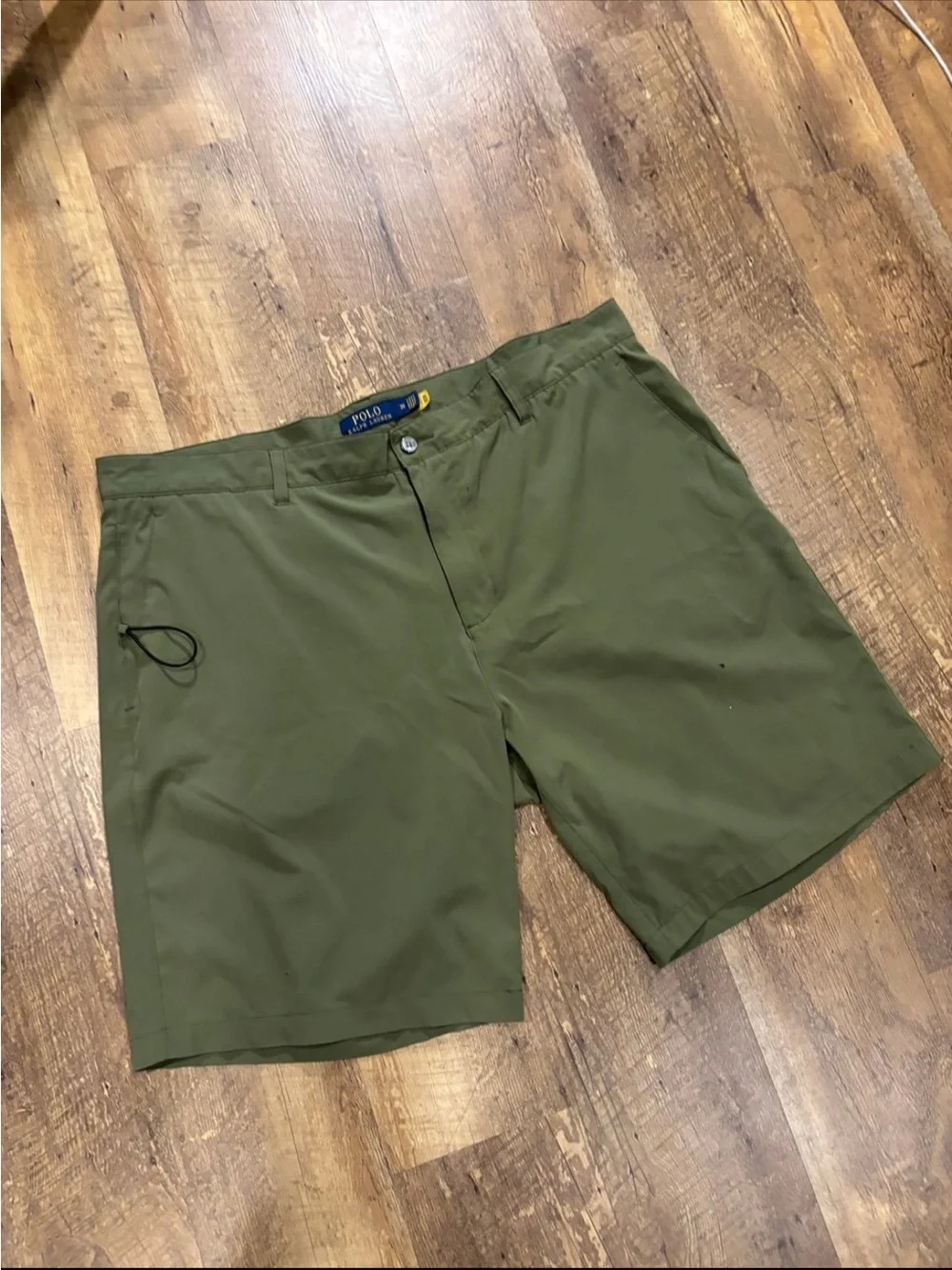 Men's Polo Ralph Lauren Army Green Stretch hybrid Shorts Sz 38